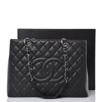 Chanel Caviar Quilted Grand Shopping Tote GST Black 14 of 14