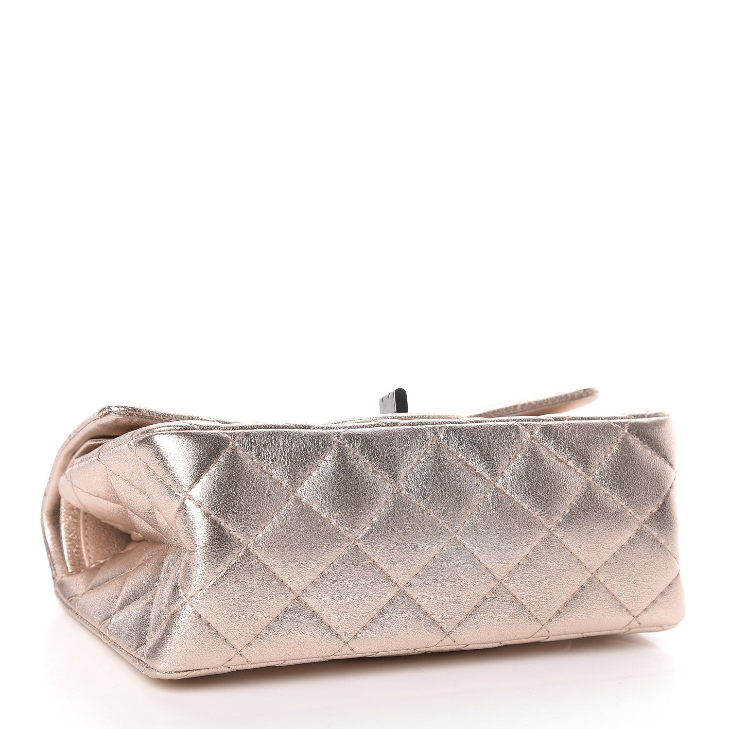 Chanel Metallic Calfskin Quilted 2.55 Reissue 224 Flap Light Pink 4 of 9