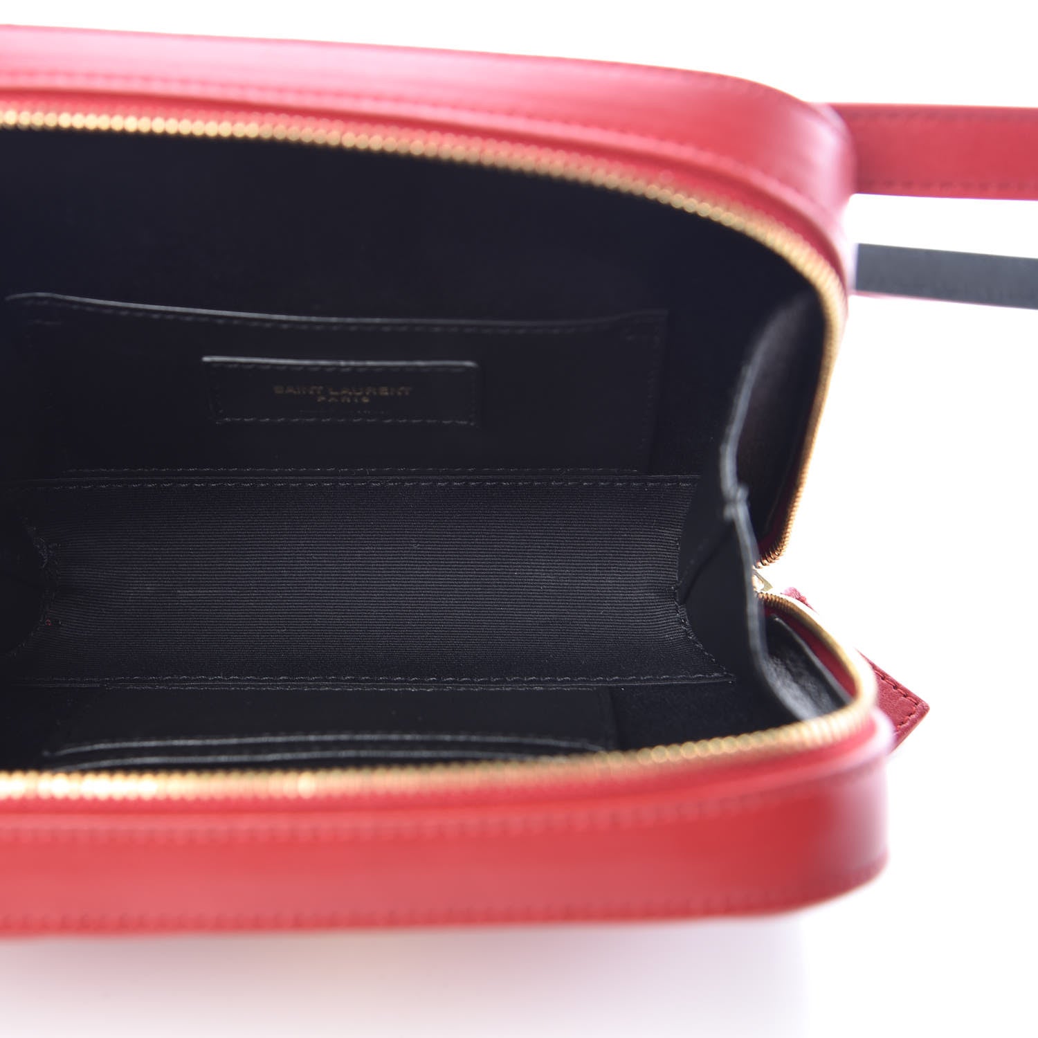 Saint Laurent Lambskin Matelasse Vicky Monogram Belt Bag Eros Red 5 of 8