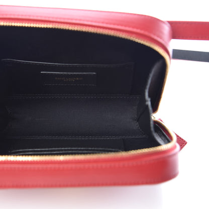 Saint Laurent Lambskin Matelasse Vicky Monogram Belt Bag Eros Red 5 of 8