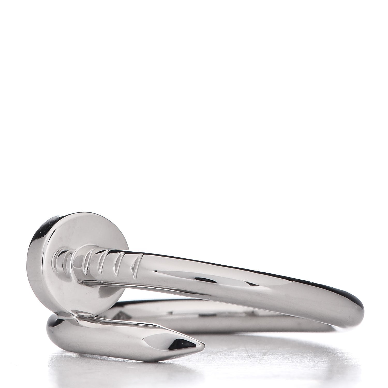 Cartier 18K White Gold Juste Un Clou Ring 54 6.75 3 of 8