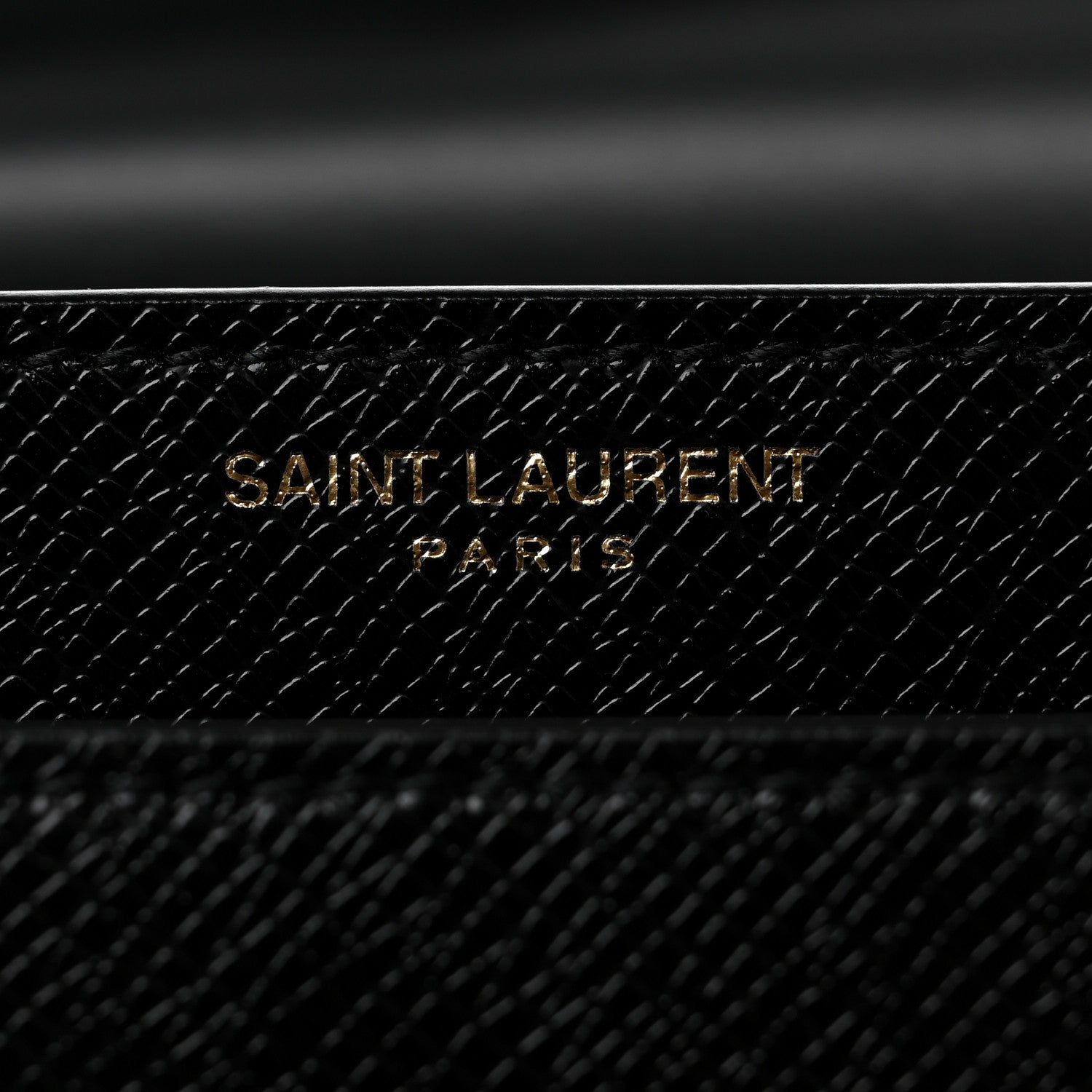 Saint Laurent Coated Bark Calfskin Medium Monogram Sunset Black 6 of 10