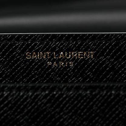 Saint Laurent Coated Bark Calfskin Medium Monogram Sunset Black 6 of 10