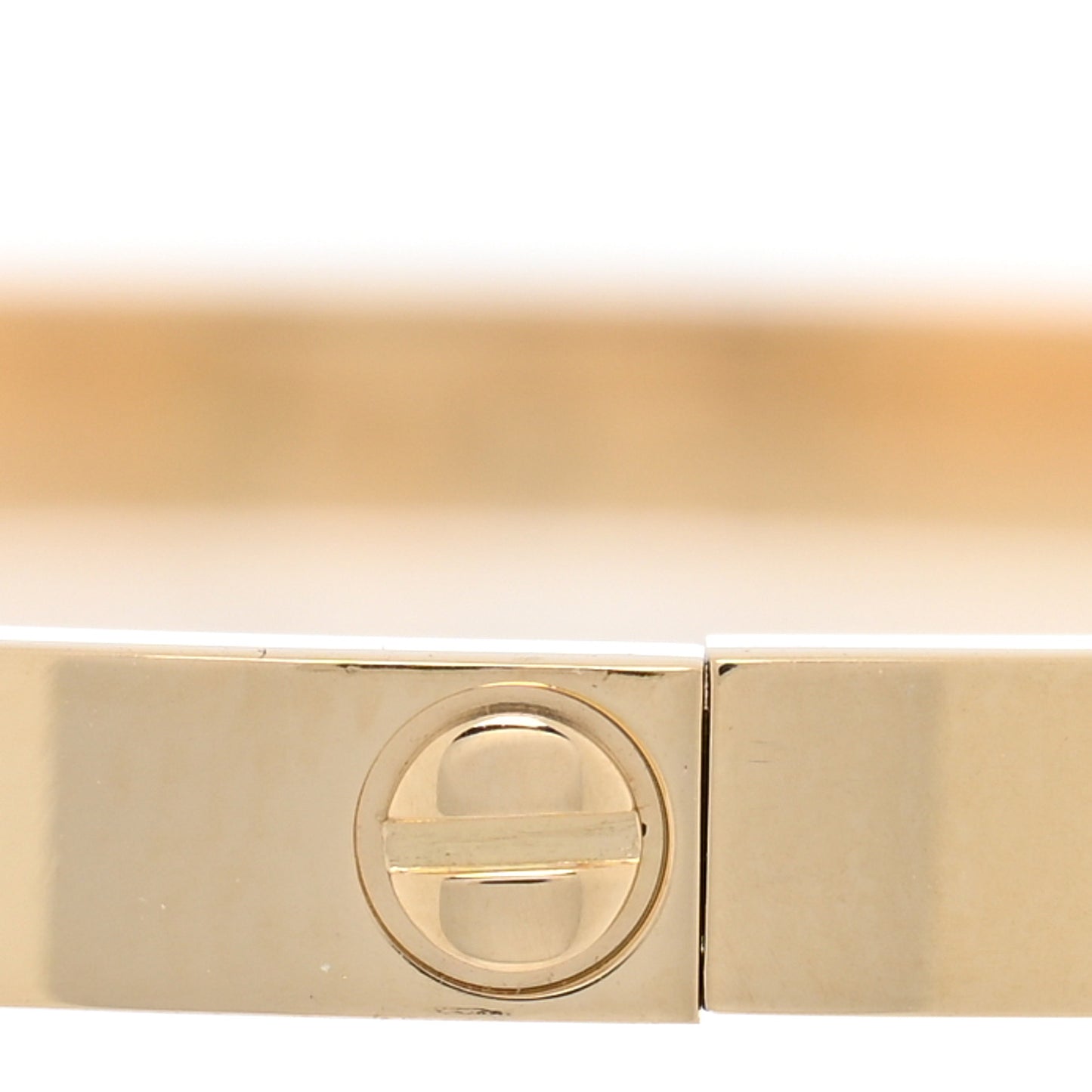 18K Yellow Gold 6 Diamond Small LOVE Bracelet 17