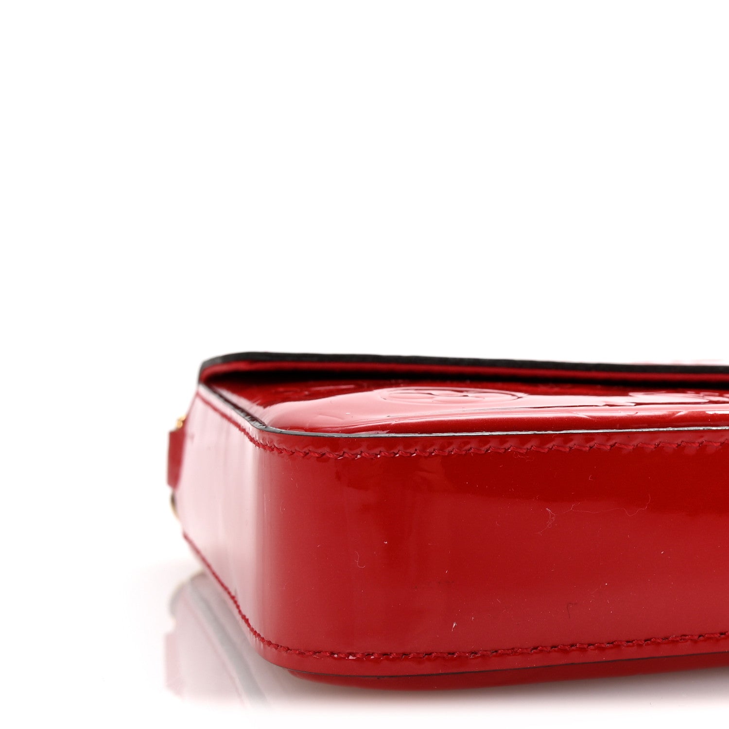 Louis Vuitton Vernis Felicie Pochette Chain Wallet Cherry 9 of 10