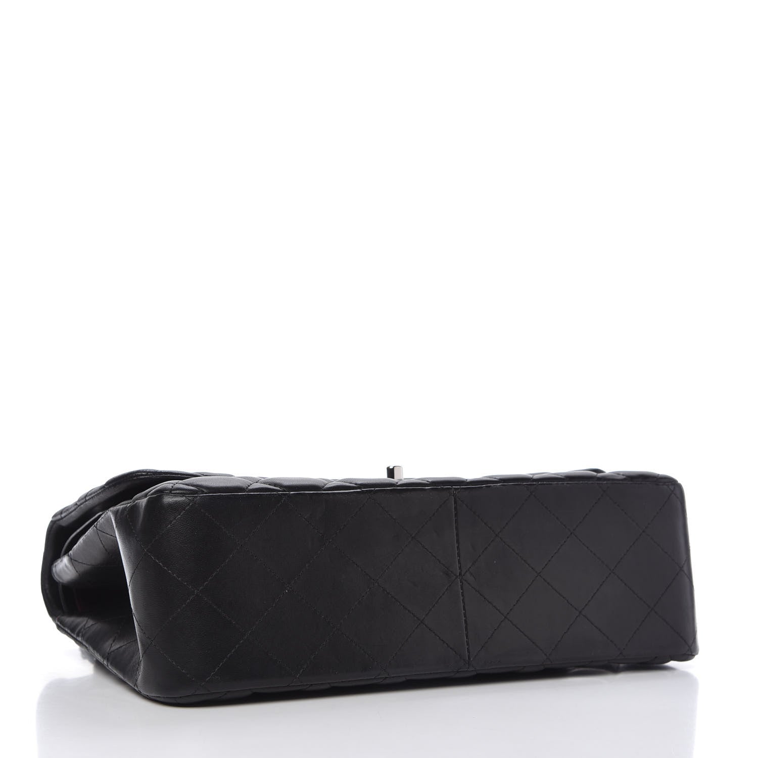 Chanel Lambskin Quilted Jumbo Double Flap Black 5 of 12
