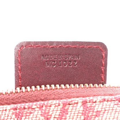 Christian Dior Monogram Mini Saddle Pochette Burgundy 7 of 14