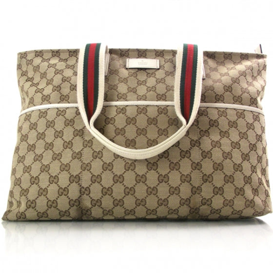 Monogram Web Large Diaper Tote