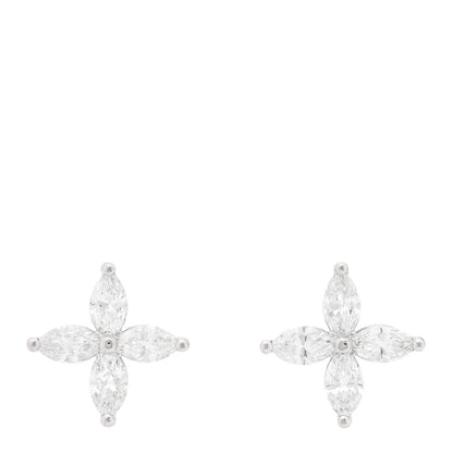 Tiffany Platinum Diamond Large Victoria Earrings 1 of 5