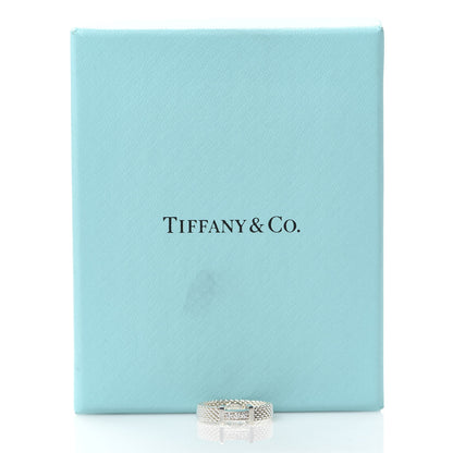 Tiffany Sterling Silver Diamond Narrow Somerset Ring 47 4 5 of 5