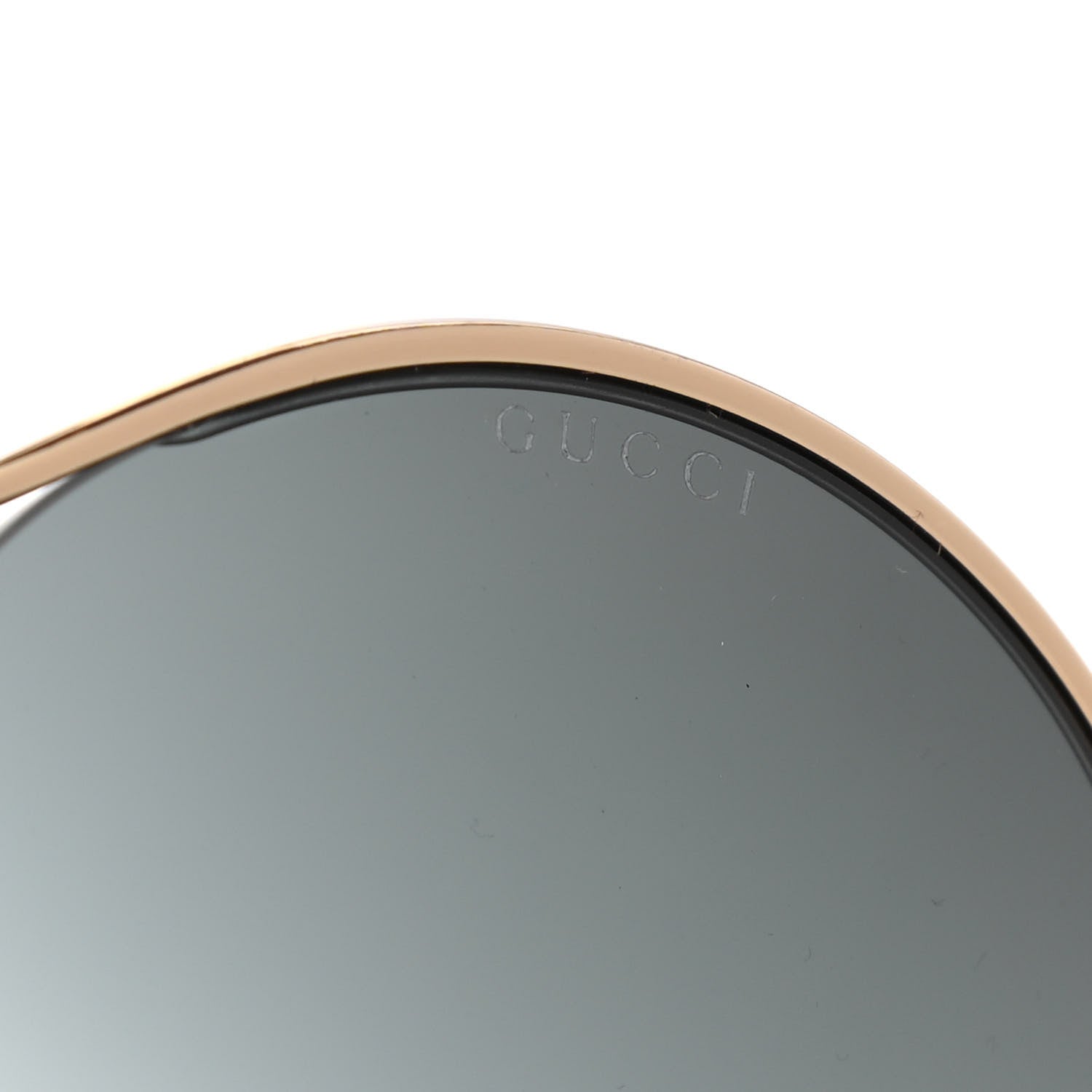 Gucci Metal Round Pearl Tip Sunglasses GG0253S Gold 7 of 8