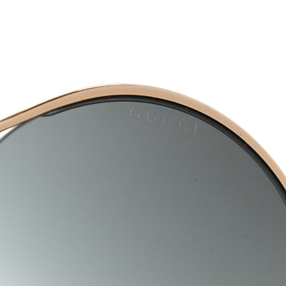 Gucci Metal Round Pearl Tip Sunglasses GG0253S Gold 7 of 8