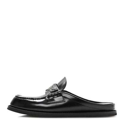 Christian Dior Brushed Calfskin Boy Loafer Mule 35.5 Black 1 of 8