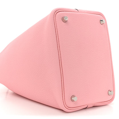 Hermes Taurillon Clemence Picotin Lock 18 PM Rose Sakura 10 of 11