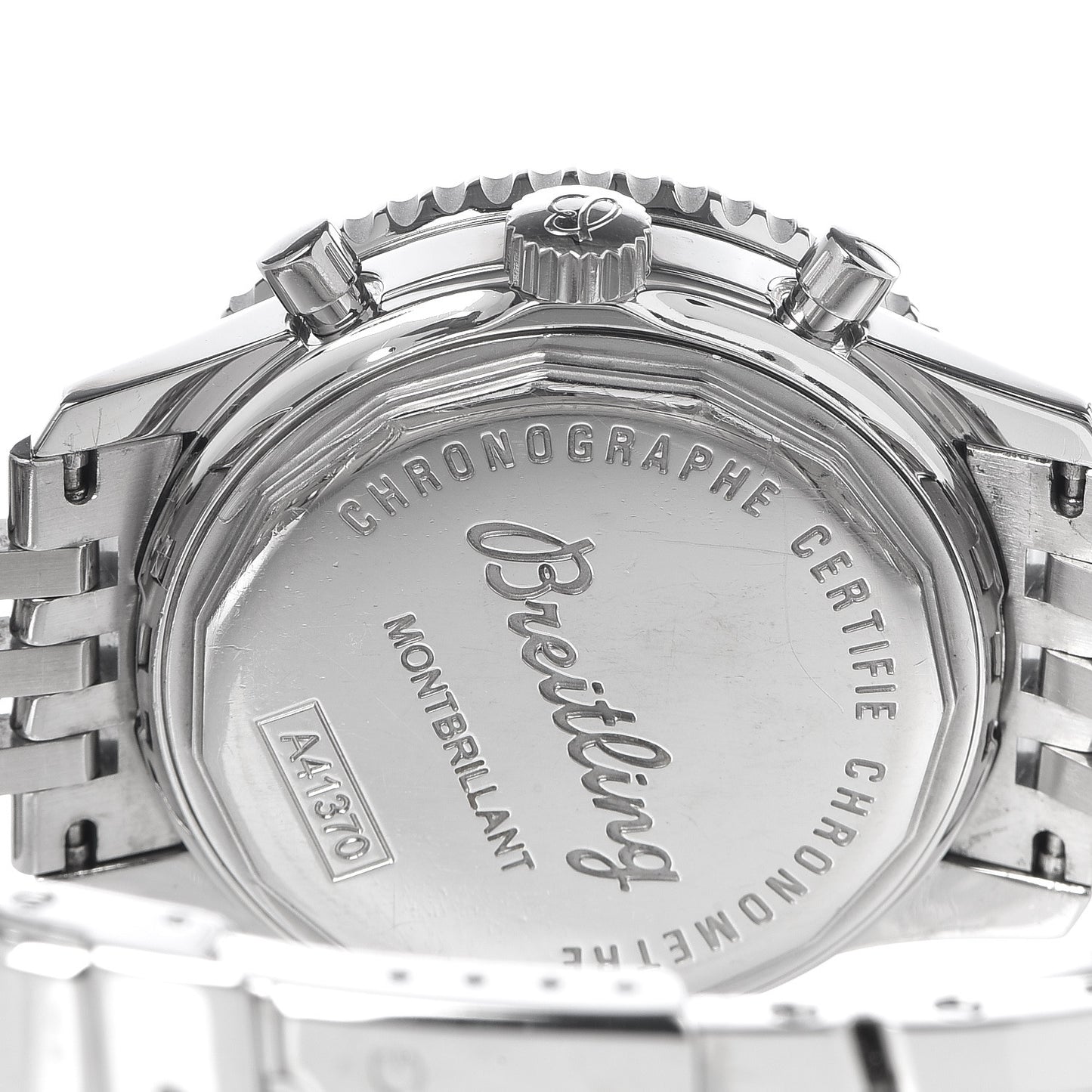 Stainless Steel 38mm Navitimer Montbrillant Chronograph Automatic Watch A41330