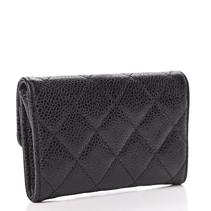 Chanel Caviar Quilted Flap Card Holder Black 3 of 9