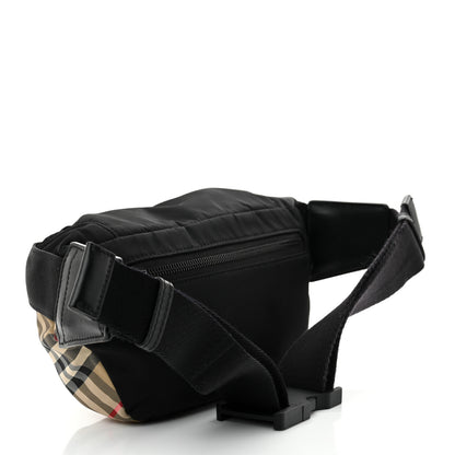 Burberry Nylon Vintage Check Sonny Bum Bag Archive Beige Black 3 of 10