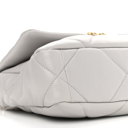 Chanel Lambskin Quilted Medium Chanel 19 Flap Grey 8 of 9