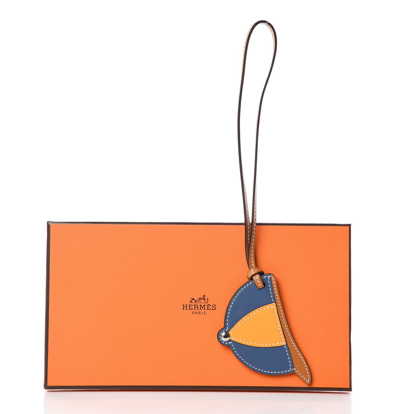 Swift Paddock Bombe Bag Charm Naturel Sable Bleu Agate Jaune d'Or
