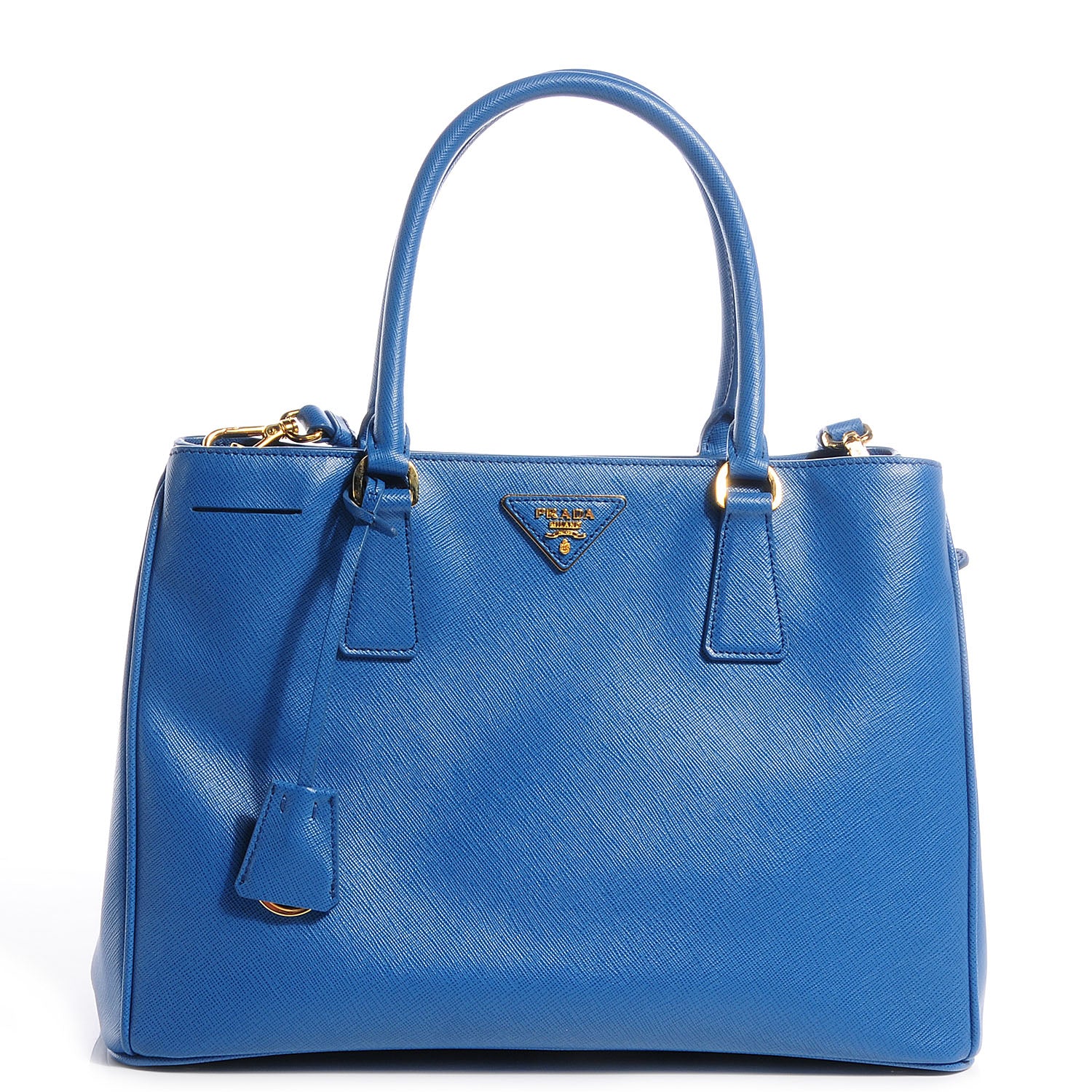 Prada Saffiano Lux Medium Tote Cobalto 1 of 9