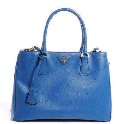 Prada Saffiano Lux Medium Tote Cobalto 1 of 9