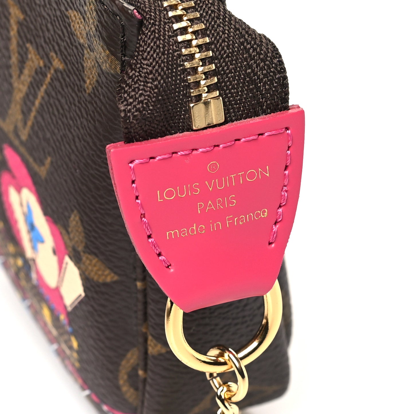 Monogram 2020 Christmas Animation Roller Coaster Mini Pochette Accessories Pivoine