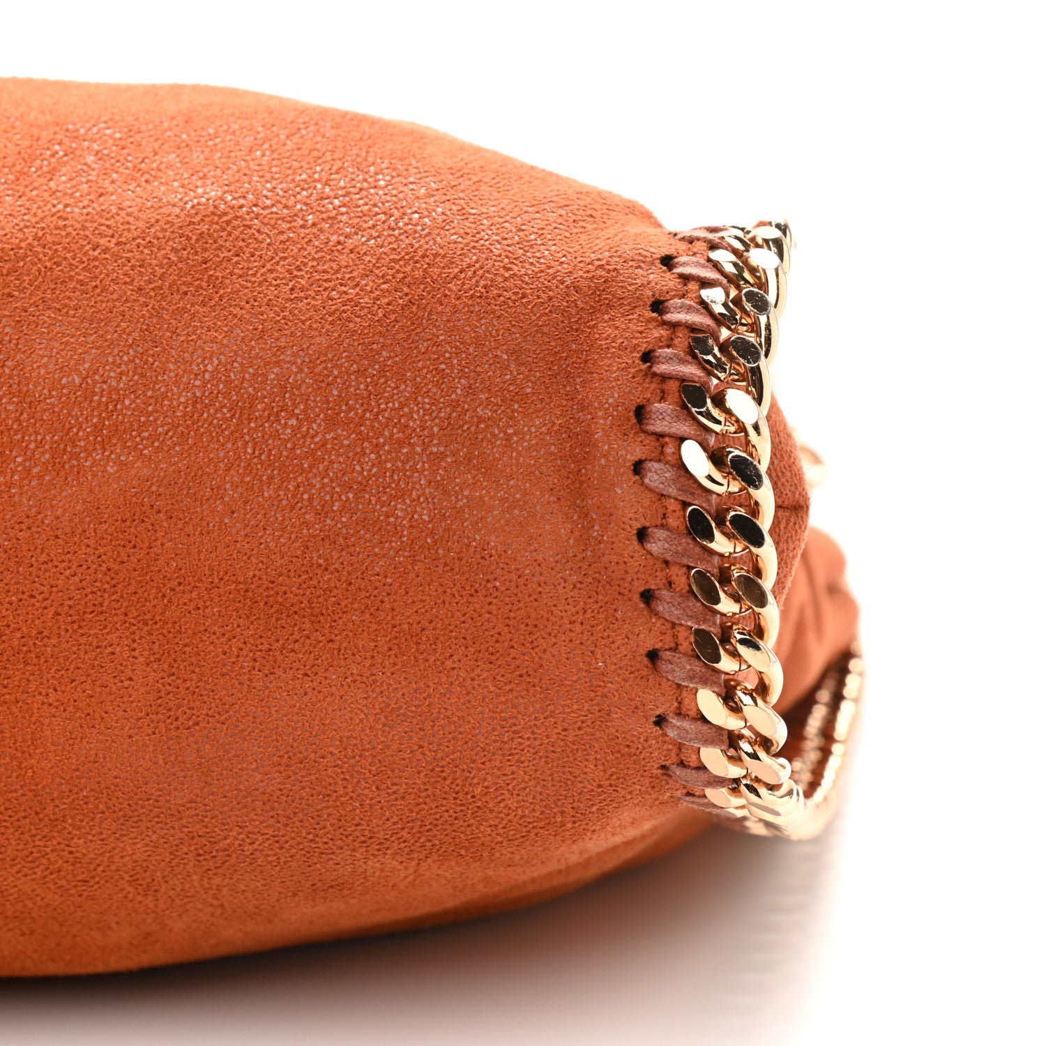 Stella McCartney Shaggy Deer Falabella Fold Over Tote Orange 9 of 9