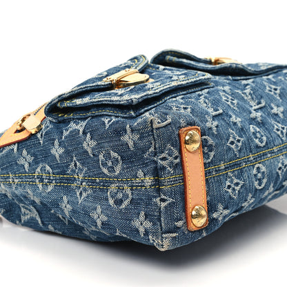 Louis Vuitton Monogram Denim Baggy PM Blue 8 of 10