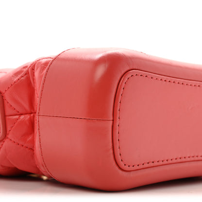 Chanel Aged Calfskin Quilted Small Gabrielle Hobo Pink 9 of 11
