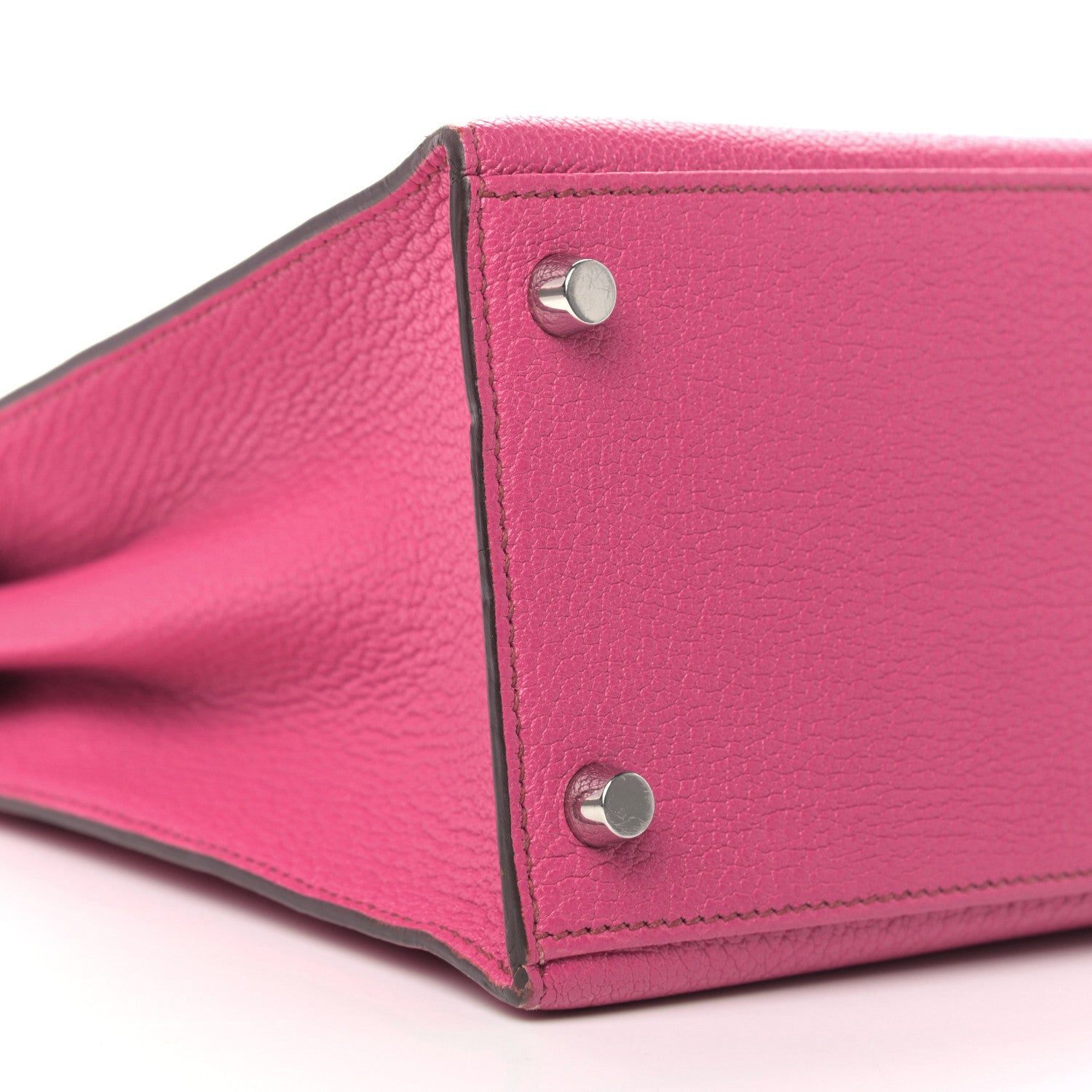 Hermes Chevre De Coromandel Kelly Sellier 28 Fuchsia 5 of 7