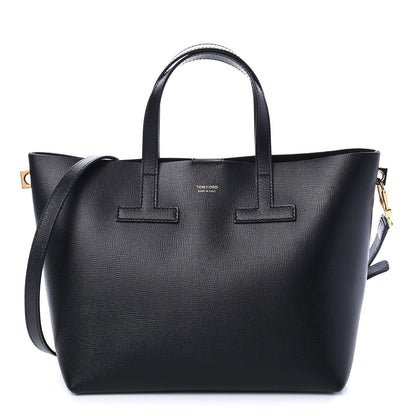 Tom Ford Saffiano Mini T Tote Black 1 of 5