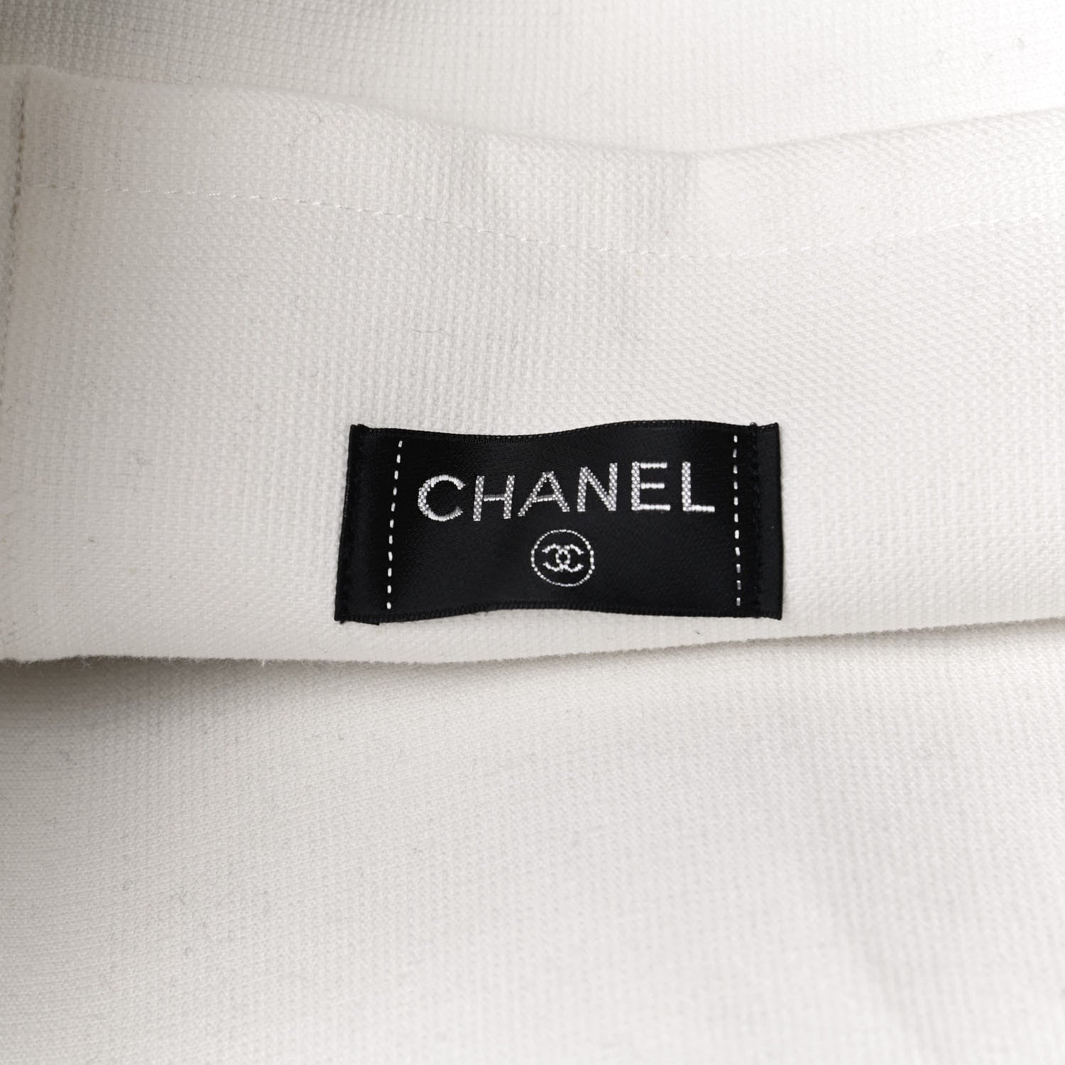 Chanel Terry Cotton CC Beach Tote Towel Set Black White 6 of 11
