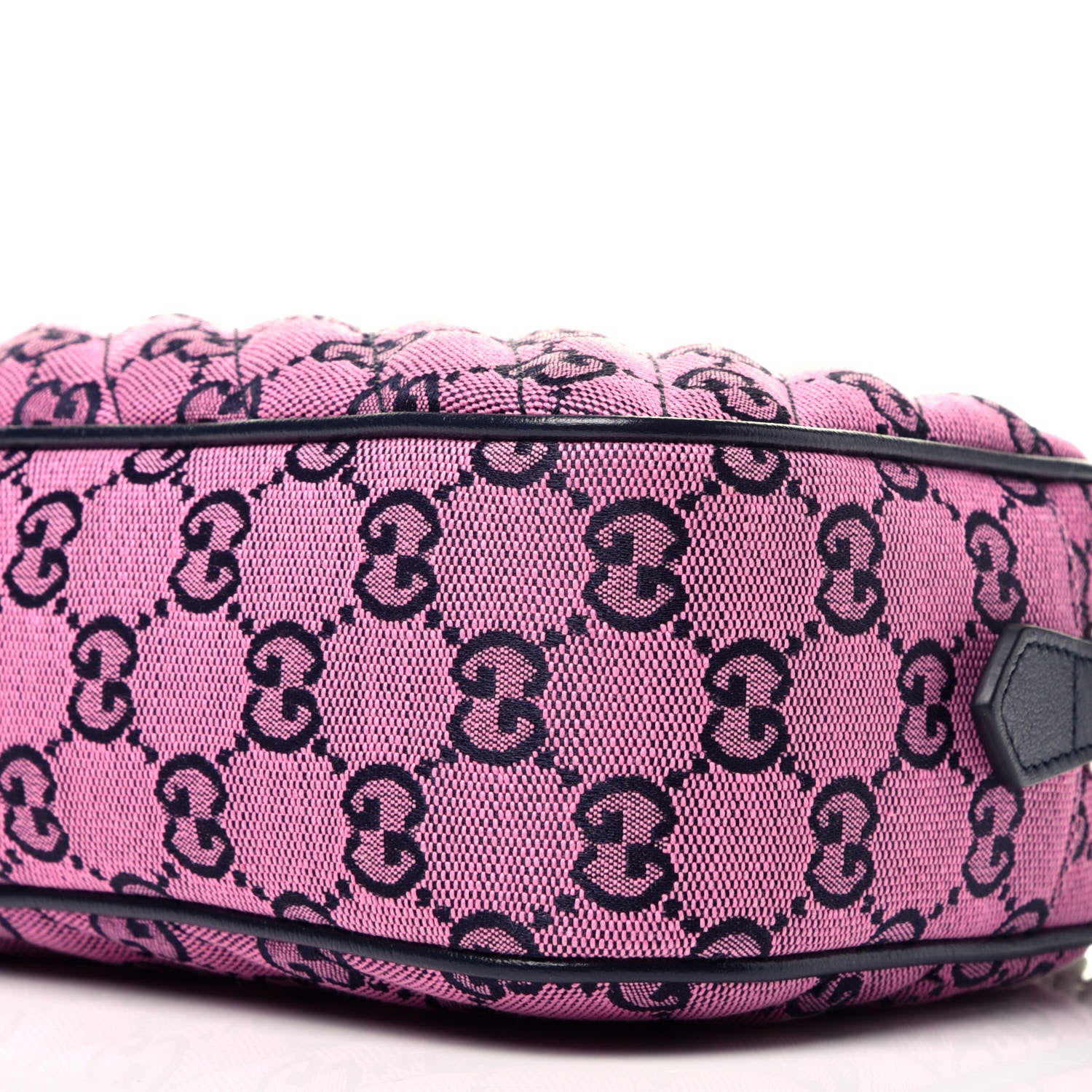 Gucci Monogram Multicolor Matelasse Diagonal Small GG Marmont Chain Shoulder Bag Pink Blue 9 of 9
