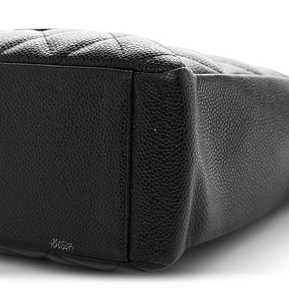 Chanel Caviar Quilted Petit Shopping Tote PST Black 10 of 12