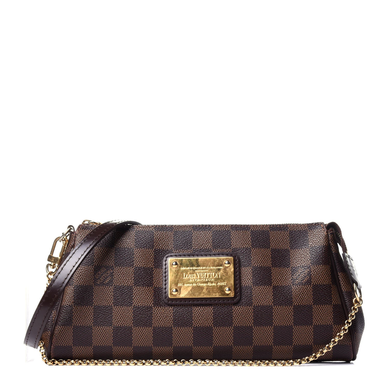 Louis Vuitton Damier Ebene Eva Clutch 1 of 14