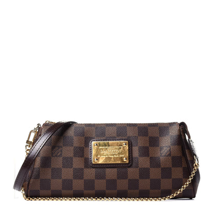 Louis Vuitton Damier Ebene Eva Clutch 1 of 14