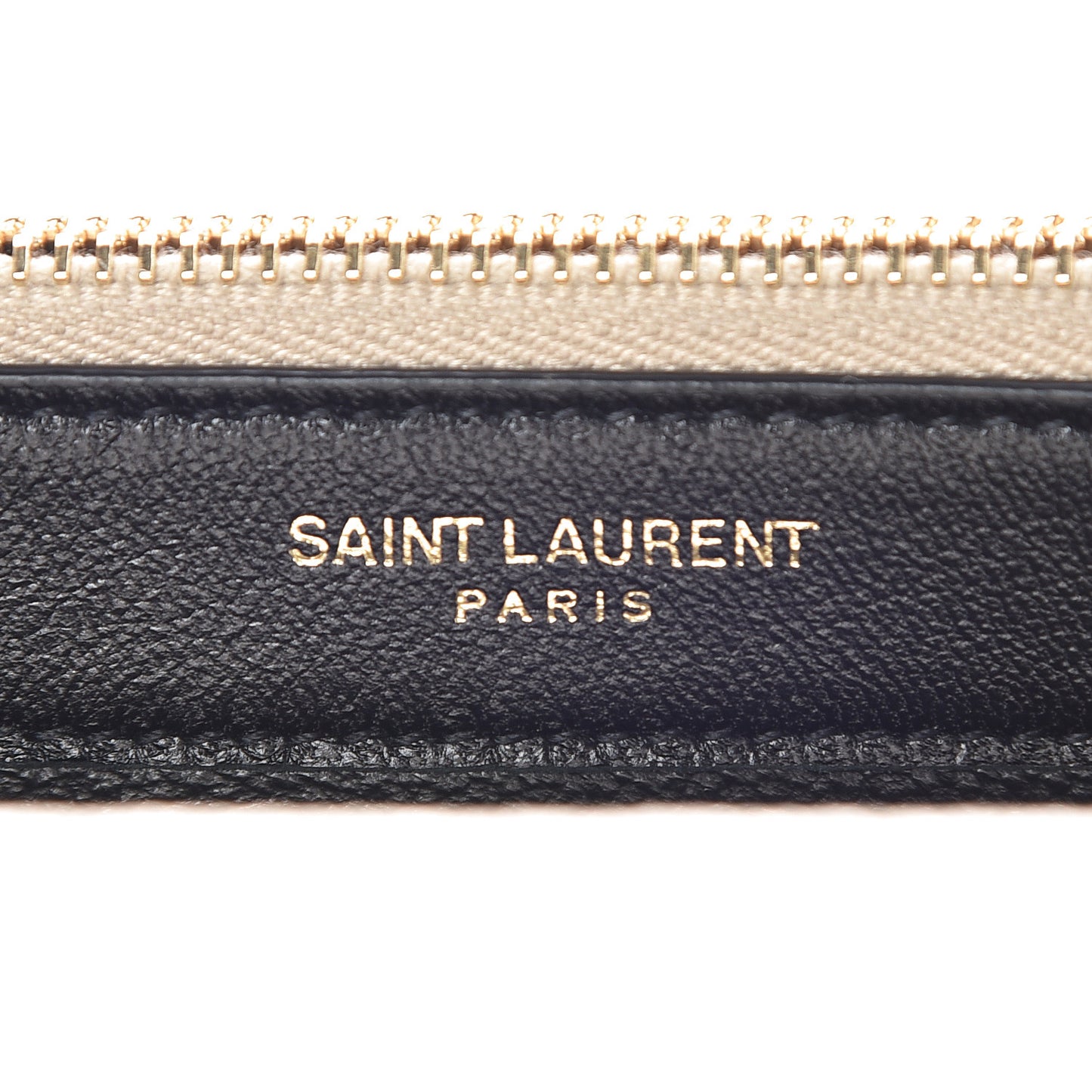 Metallic Calfskin Classic Monogram Kate Tassel Chain Wallet Platine