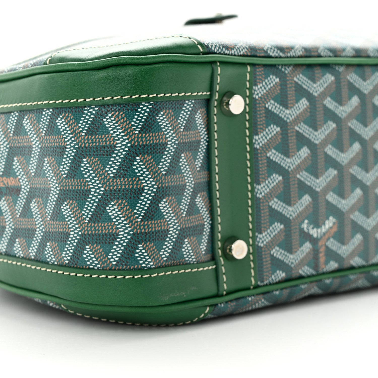 Goyard Goyardine Saint Jeanne MM Bowler Green 8 of 9