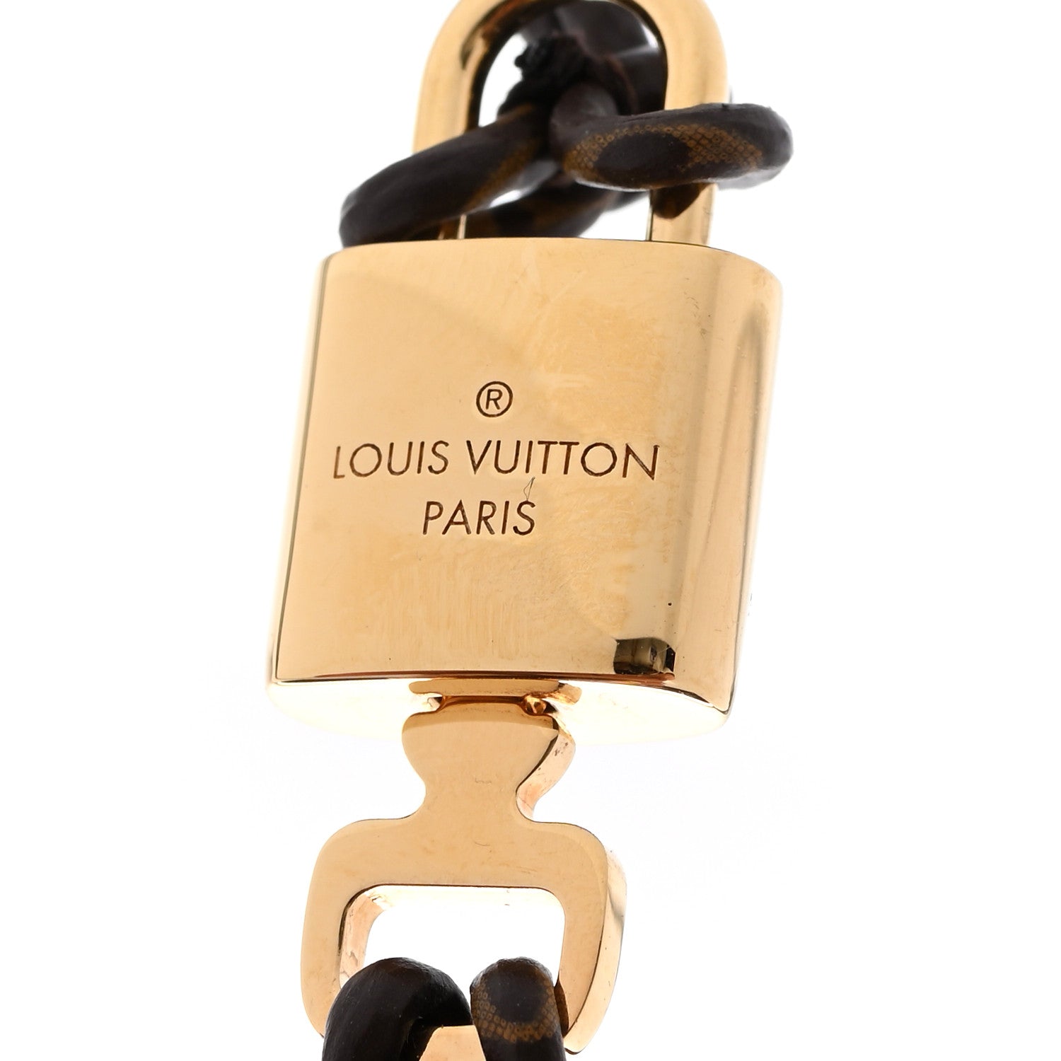 Louis Vuitton Monogram LV Padlock Bracelet 17 4 of 5