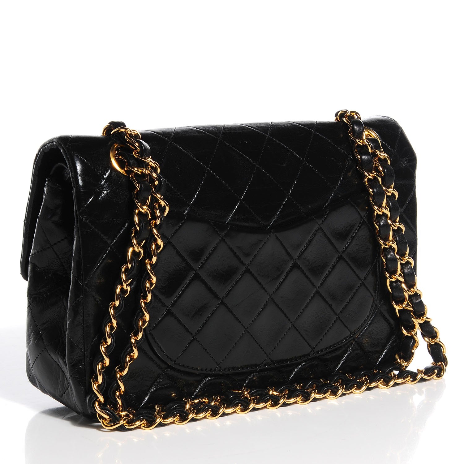 Chanel Lambskin Quilted Small Double Flap Black 3 of 8