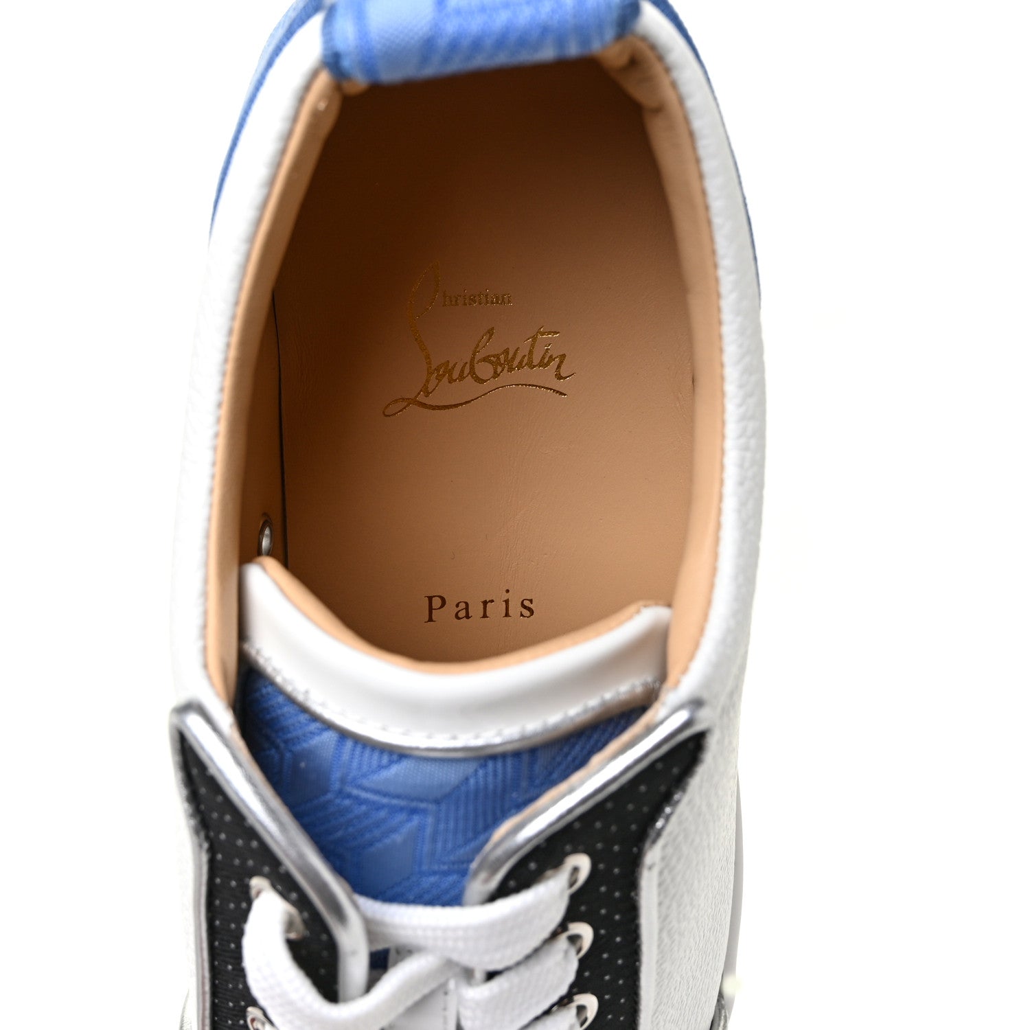 Christian Louboutin Calfskin Mens Louis Junior Spikes Orlato Flat Sneakers 42.5 Version Multi 6 of 9