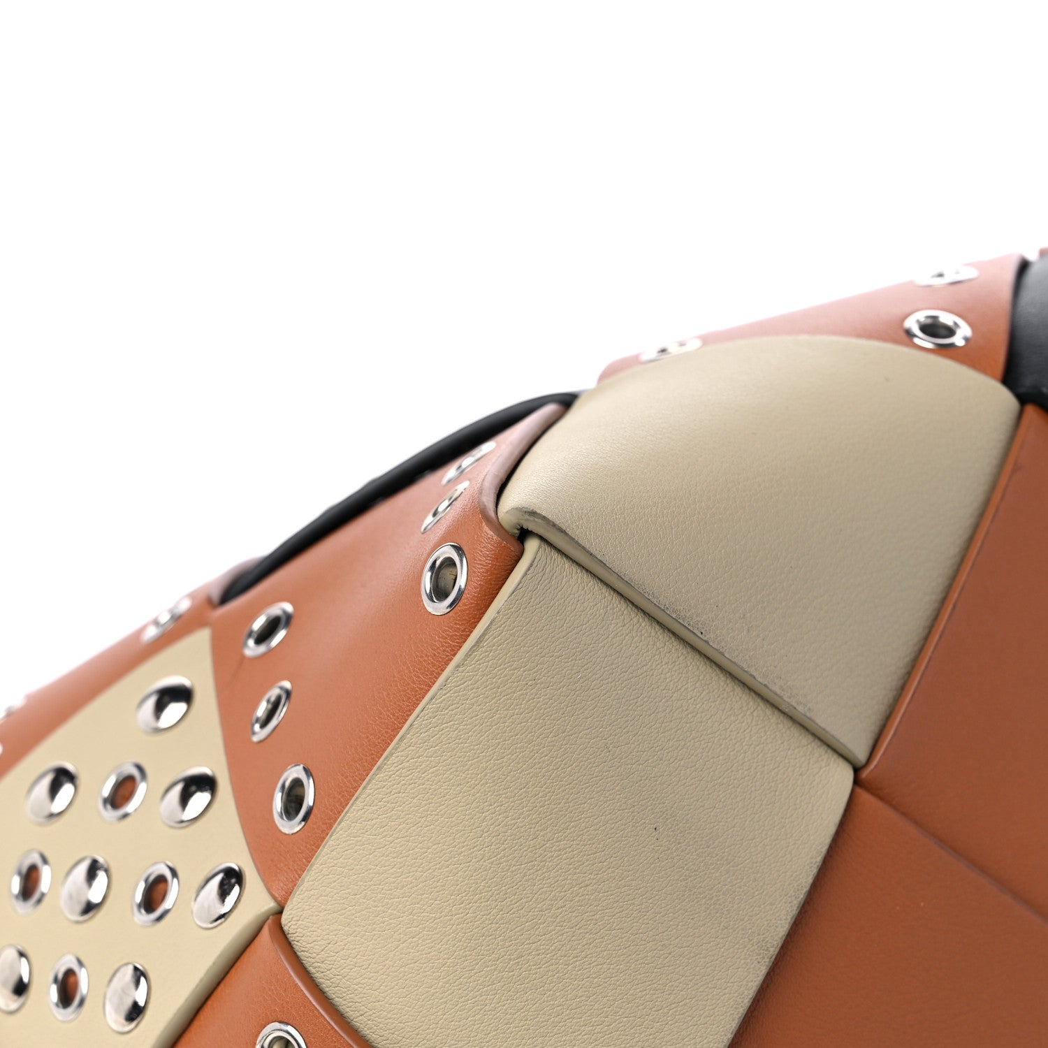 Loewe Calfskin Woven Studded Basket Surplus Bag Multicolor 7 of 12