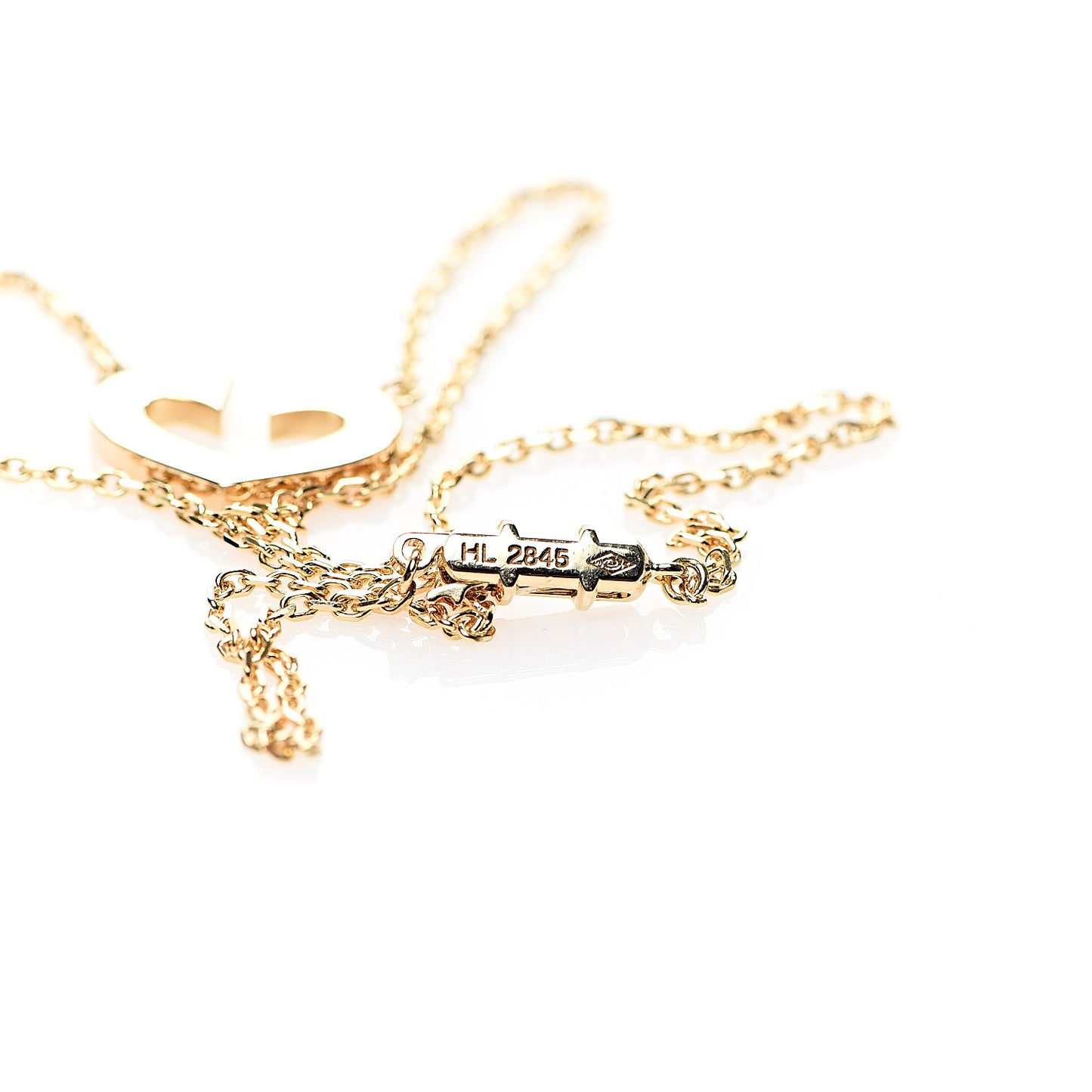 18K Yellow Gold Medium Hearts and Symbols Necklace