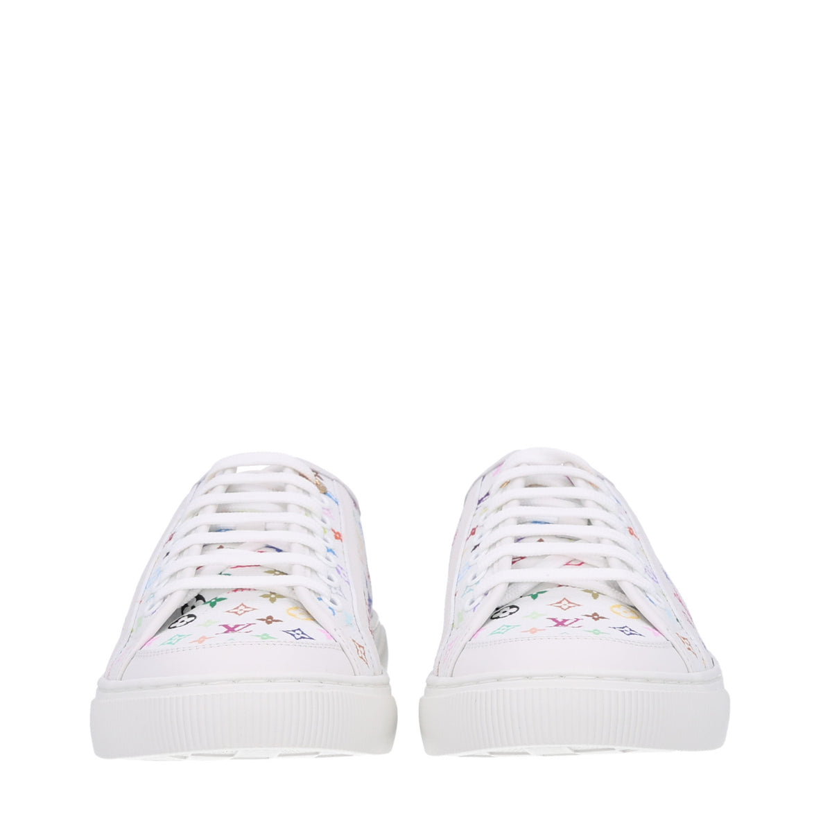 LV X TM Calfskin Monogram Multicolor Lagoon Sneakers 40 White