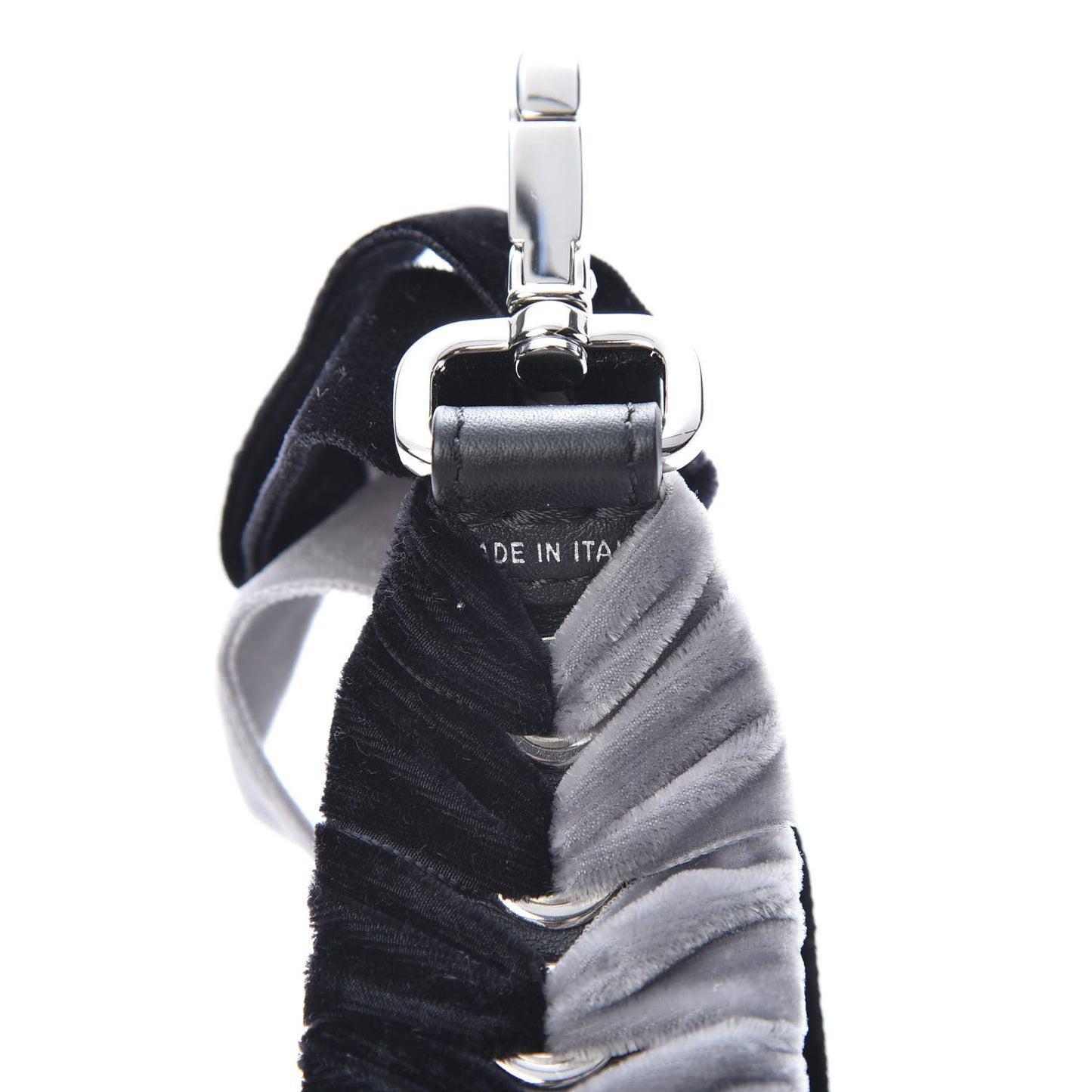 Velvet Lace Up Strap You Grey Black