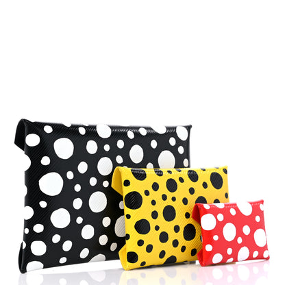 Louis Vuitton LV X YK Epi Kirigami Pochette Set Black Red Yellow 3 of 13
