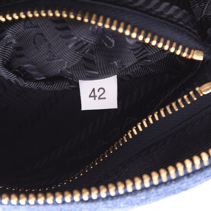 Prada Denim Cosmetic Pouch Bleu 7 of 7