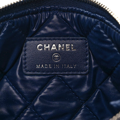 Chanel Caviar Quilted Cosmetic Case Navy 6 of 8