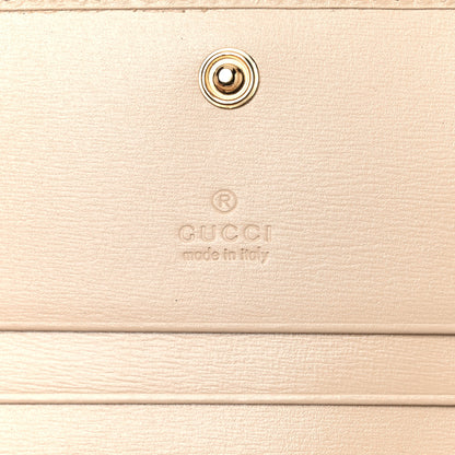 Gucci Boarded Plutone Calfskin Horsebit 1955 Card Case Wallet Bubble Tea 6 of 11