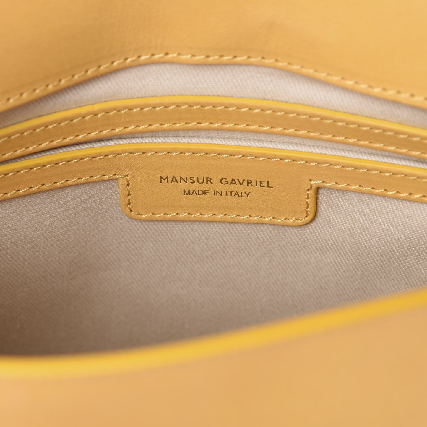 Calfskin Flap Crossbody Bag Yellow